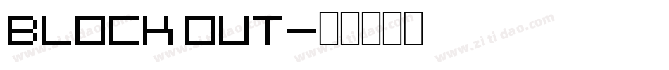 Block Out字体转换